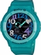 Blue Green Transparent Casio Baby-G Ani Digi Watch BGA131-3B