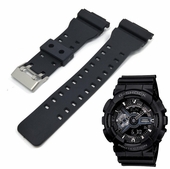 Black Resin Rubber Replacement Band Strap Fits Casio G-Shock Watch GA110 GA-110