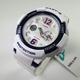 Casio Baby-G Digital Analog White Sports, Watch BGA210-7B2