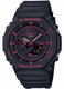 Casio G-Shock Black Red Analog Digital Solar Bluetooth Watch GAB2100BNR-1A