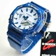 Casio G-Shock Blue White Digital Analog Watch GA2100BWP-2A