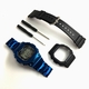 Casio G-Shock DW5600 Mod Blue PVD Steel Bezel Bracelet 5600 Full Custom Metal