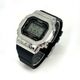 Casio G-Shock DW5600 Mod Custom Metal Patterned Steel Silver Bezel 5600