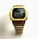 Casio G-Shock DW5600 Mod Gold PVD Steel Bezel Bracelet 5600 Full Custom Metal