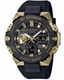 Casio G-Shock G-Steel Black Gold Analog Digital Solar Watch GSTB400GB-1A9