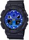 Casio G-Shock GA-100FL-1A Flame Inside Blue Bold Resin Watch GA010CE