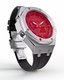 Casioak Mod Custom Watch Casio G-Shock GA-2100-4A Metal Case Red Dial Black Strap