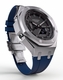 Casioak Mod Custom Watch Casio G-Shock GA-2100 Silver Case Blue Strap GA2100