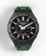 Casioak Mod Watch Casio G-Shock GA-2100 Black Case Green Strap Modded GA2100-1A