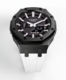 Casioak Mod Watch Casio G-Shock GA-2100 Black Case White Strap Modded GA2100-1A
