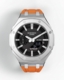 Casioak Mod Watch Casio G-Shock GA-2100 Steel Case Orange Strap GA2100-1A