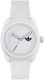Men's Adidas Project Three 42mm Resin Strap White Watch AOST24548