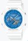 Men's Casio G-Shock Series White Blue Analog Digital Dial Watch GA2100WS-7A