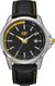 Men's CAT Caterpillar Stainless Steel with Black Leather Watch PY14134127