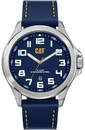 Men's CAT Operator Caterpillar Leather Strap Date Display Watch PU24136616