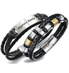 Personalized Leather Bracelets