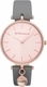 Women's BCBGeneration Rose Gold Tone Grey leather Band BCBG Watch GN51043004