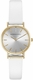 Women's BCBGMAXAZRIA Crystallized Gold Leather Strap BCBG Watch BG50821004