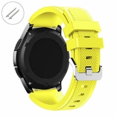 Yellow Silicone Replacement Watch Band Strap Quick Release Pins #4055