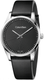 Men's Calvin Klein Steadfast Black Leather Strap Watch K8S211C1